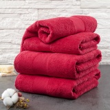 Рушник махровий  (500 пл) 50*90  (Червоний)