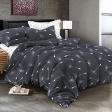 К-т 200*220 тмMTX Бязь голд (підк.200*220 прост.220*240,нав.50*70-2 шт) Квіти кульбаби сіро-білі