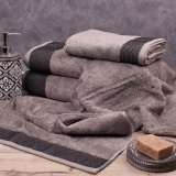 Рушник махровий 50*90  (BAMBOO графіт)