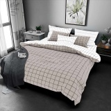 К-т 200*220 тмMTX Бязь голд (підк.200*220 прост.220*240,нав.50*70-2 шт) Клітина бежева