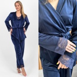 Комплект жіночий ТМ NEL арт.1571-53 р. 50-52 XL Темно-синій