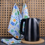 Серветка надрукована 30*30  (100% поліестер) KITCHENWARE Синій
