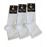 Шкарпетки чоловічі скорочені спорт резинкаТМ Super socks  004 р 39-42 Білий