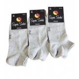 Шкарпетки чоловічі сітка слід ТМ Super socks  035 р 39-42 світло-сірий