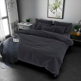 К-т 200*220 тмMTX Бязь голд (підк.200*220 прост.220*240,нав.50*70-2 шт) Однотон т.сірий
