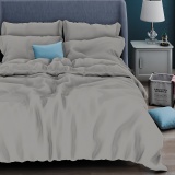 К-т 200*220 тмMTX Бязь голд (підк.200*220 прост.220*240,нав.50*70-2 шт) Однотон св.сірий