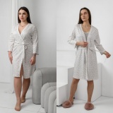 Халат жіночий ТМ NEL арт.1383-19 р.4XL Принт серце