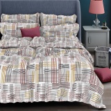 К-т 200*220 тмMTX Бязь голд (підк.200*220 прост.на рез.160*20*200,нав.50*70-2 шт) Абстр молочна