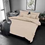 К-т 200*220 тмMTX Бязь голд (підк.200*220 прост.220*240,нав.50*70-2 шт) Однотон беж