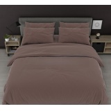 К-т 200*220 тмMTX Бязь голд (підк.200*220 прост.на рез.160*20*200,нав.50*70-2 шт) Однотон коричн.