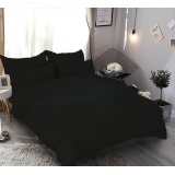 К-т 200*220 тмMTX Бязь голд (підк.200*220 прост.на рез.160*20*200,нав.50*70-2 шт) Однотон чорний