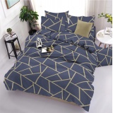 К-т 200*220 тмMTX Бязь голд (підк.200*220 прост.на рез.160*20*200,нав.50*70-2 шт) Абстр.синя