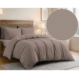 К-т 200*220 тмMTX Бязь голд (підк.200*220 прост.220*240,нав.50*70-2 шт) Абстракція горох бежевий