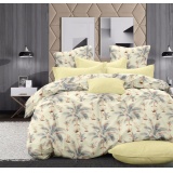 К-т 1,5 тмМТХ Бязь голд (підк,215*145,прост.220*145,нав.50*70-2шт) Абстракція пальми молочні