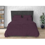 К-т 200*220 тмMTX Бязь голд (підк.200*220 прост.220*240,нав.50*70-2 шт) Абстракція смужка баклажан
