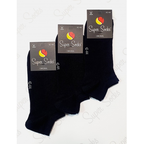 Шкарпетки чоловічі сітка слід ТМ Super socks  017 р 41-44 (Чорний) - 1