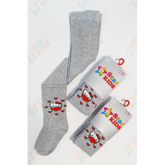 Колготи дитячі ТМ Стар Кідс  700 р. 68-74  М. сірий hello kitty - 1