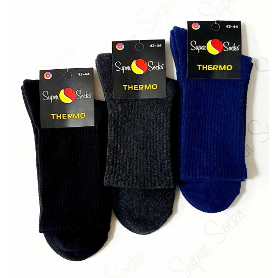 Шкарпетки чоловічі ТМ Super socks Термо 043  р 39-42 Чорний - 1