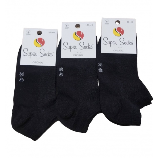Шкарпетки жіночі ТМ Super socks  017 слід сітка р 36-40 Чорний - 1