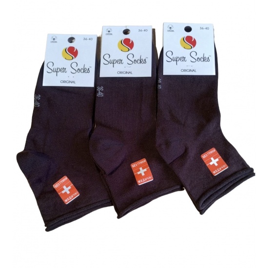 Шкарпетки жіночі ТМ Super socks без резинки 036 р 36-40 Шоколад - 1