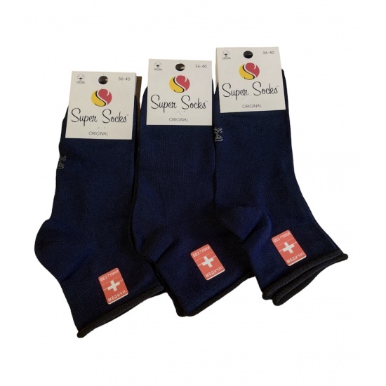 Шкарпетки жіночі ТМ Super socks без резинки 036 р 36-40 Синій - 1