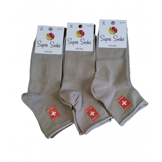 Шкарпетки жіночі ТМ Super socks без резинки 036 р 36-40 Бежевий - 1