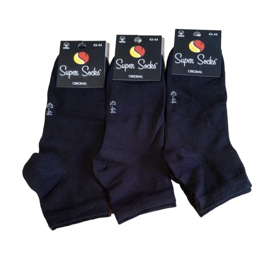 Шкарпетки чоловічі скорочені ТМ Super socks 002 р 42-44 Чорний - 1