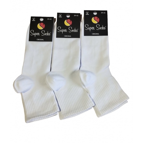 Шкарпетки чоловічі скорочені спорт резинкаТМ Super socks  004 р 39-42 Білий - 1
