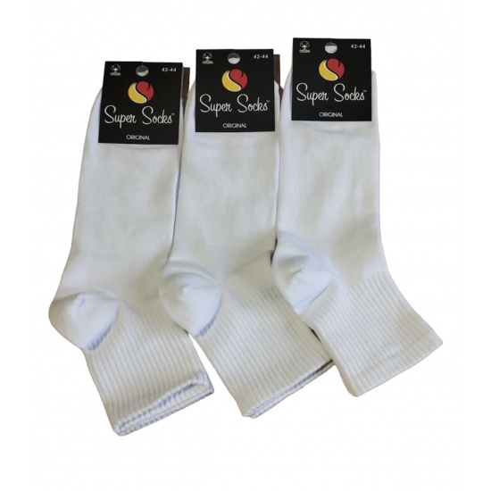 Шкарпетки чоловічі скорочені спорт резинкаТМ Super socks  004 р 42-44 Білий - 1