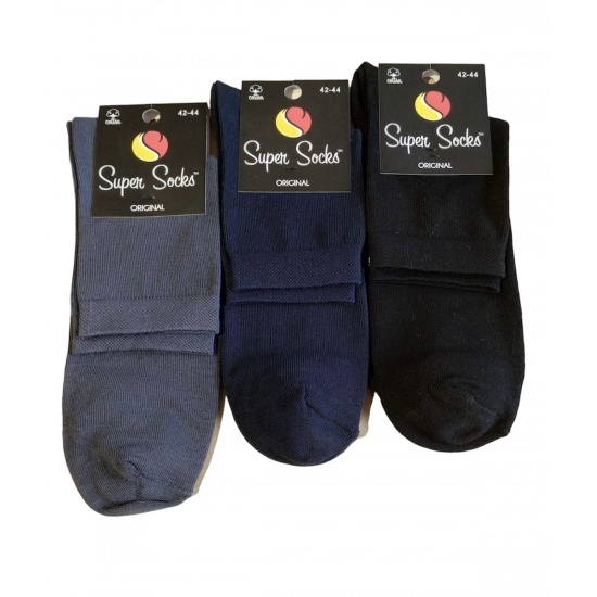Шкарпетки чоловічі середні ТМ Super socks  008 р 45-47 Чорний - 1