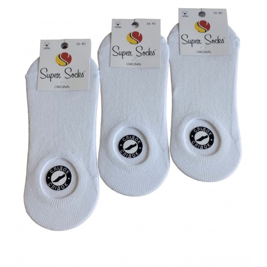 Шкарпетки жіночі ТМ Super socks  019 слід сітка р 36-40 Білий - 1