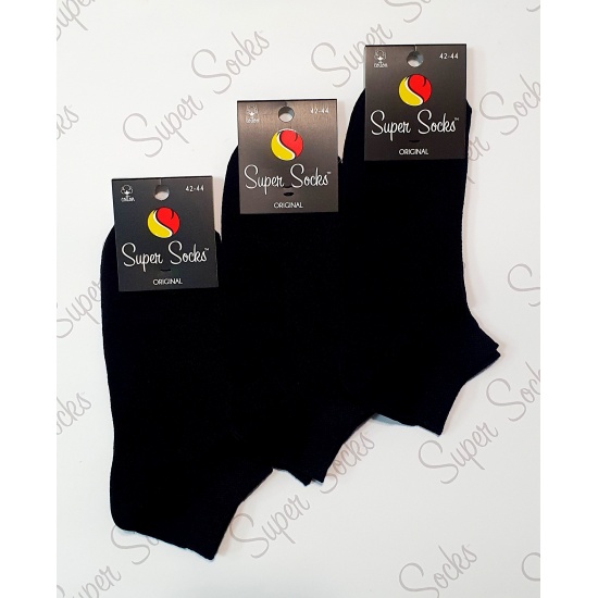 Шкарпетки чоловічі сітка слід ТМ Super socks  035 р 39-42 Чорний - 1