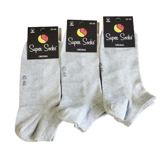 Шкарпетки чоловічі сітка слід ТМ Super socks  035 р 42-44 світло-сірий - 1