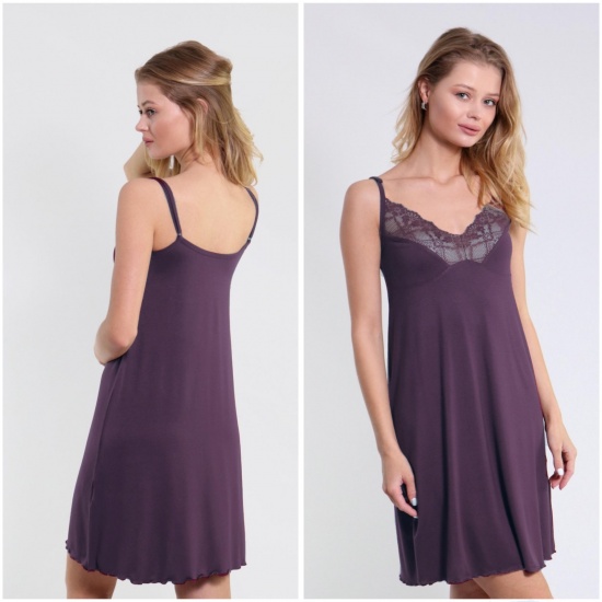 Сорочка жіноча ТМ NEL м.789-92 р.3XL Мокко - 1