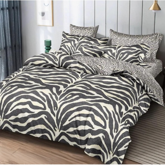 К-т 200*220 тмMTX Бязь голд (підк.200*220 прост.на рез.160*20*200,нав.50*70-2 шт) Абстр сафарі - 1