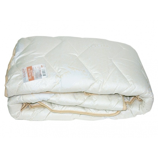 Ковдра Стьобана ТМVLADI (мікрофібра) 100% вовна щ.400г/м2 200*220 - 1